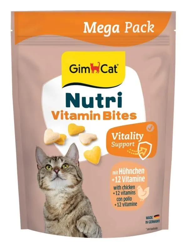 Gimcat Nutri Vitaminli Tavuklu Zindelik Bakımı Kedi Ödülü 425 gr Mega Boy