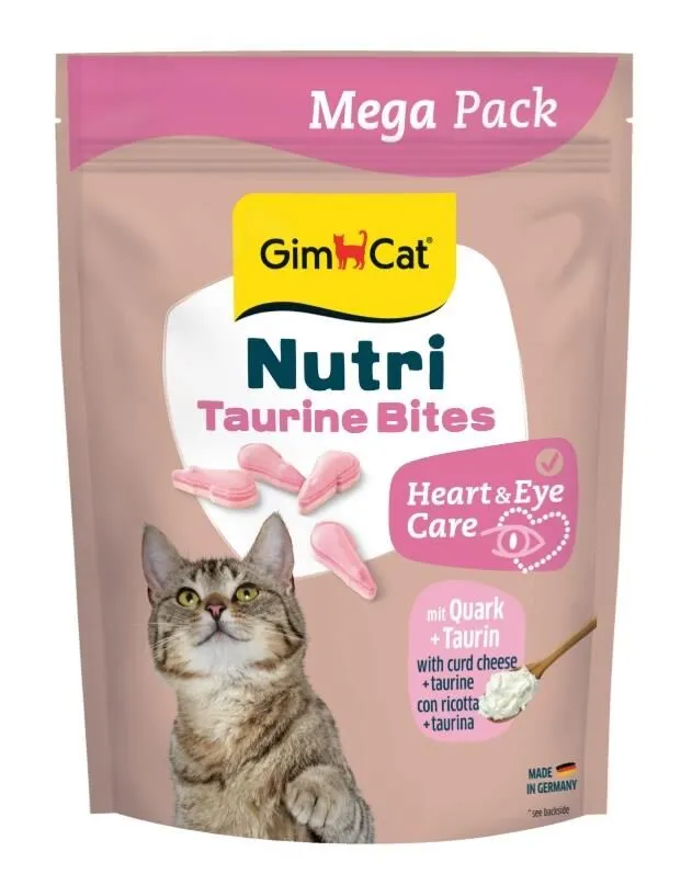 Gimcat Nutri Taurinli Lor Peynirli Kalp ve Göz Bakımı Kedi Ödülü 425 gr Mega Boy