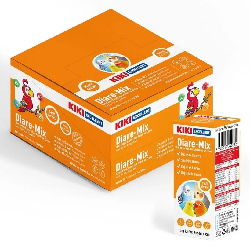 Kiki Excellent Kuş Diare-Mix 25 ml