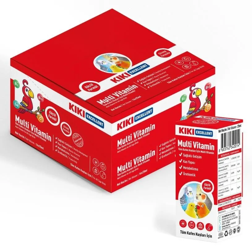 Kiki Excellent Kuş Multi Vitamin 25 ml