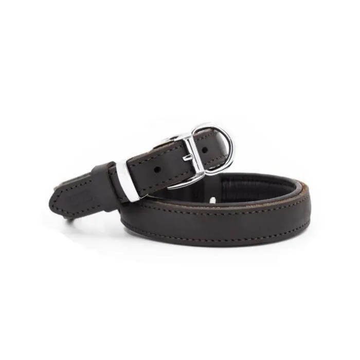 Doggie Yağlı Deri Boyun Tasması Yağlıkahve 2,5X37-45Cm