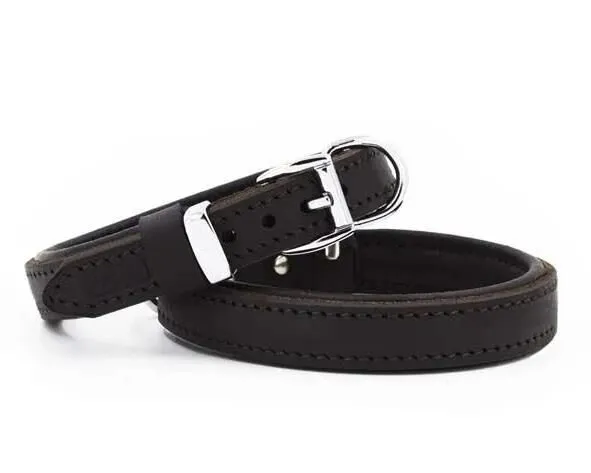 Doggie Yağlı Deri Boyun Tasması Yağlıkahve 2X35-40Cm