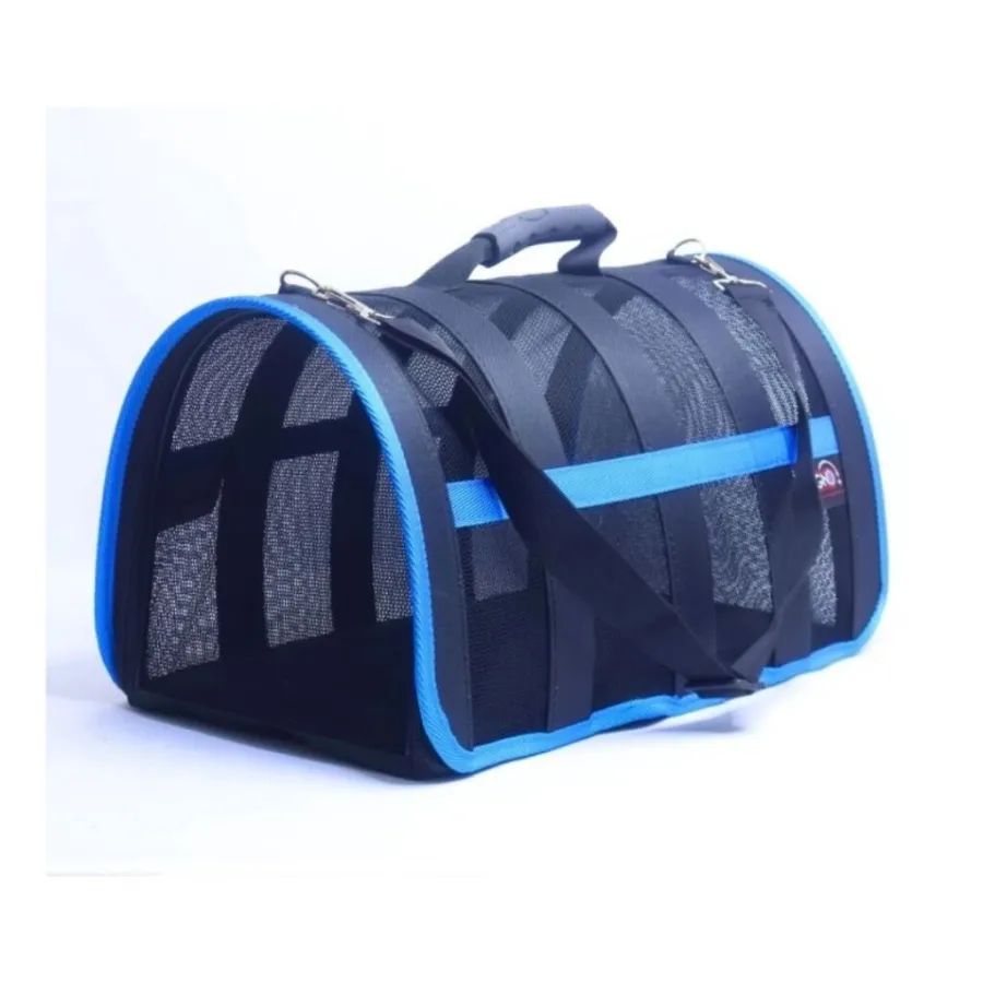 MİGNO FLYBAG Astra Fileli Kedi Köpek Taşıma Çantası - Mavi