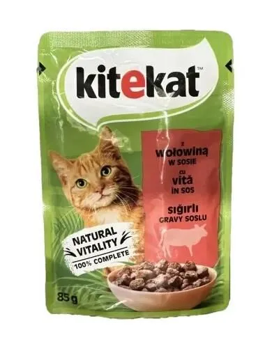 Kitekat Sığır Etli Kedi Yaş Maması 85 Gr (Gravy)