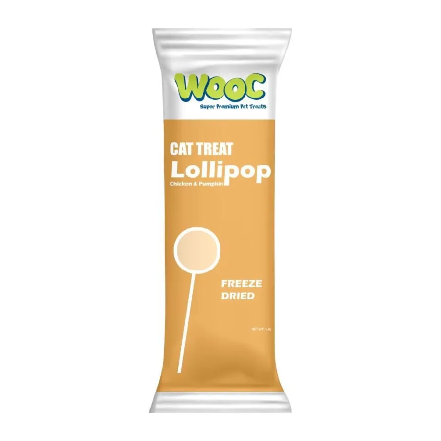 Wooc Lolipop Tavuk ve BalKabaklı Kedi Ödülü 1.4 Gr