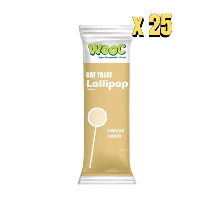 Wooc Lolipop Tavuklu Kedi Ödülü 1.4 Gr - 25'li Paket