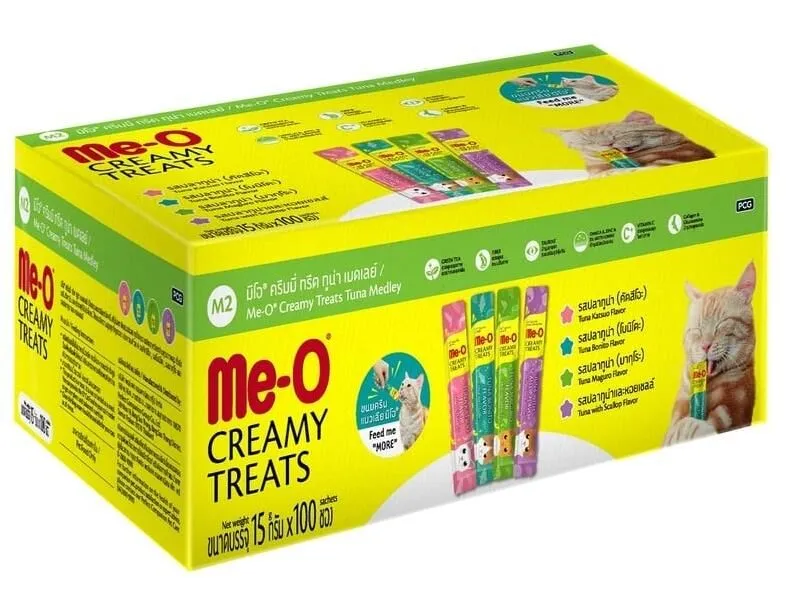 Me-O Creamy Treats Balıklı Karışık Kedi Ödülü 15gr 100lü