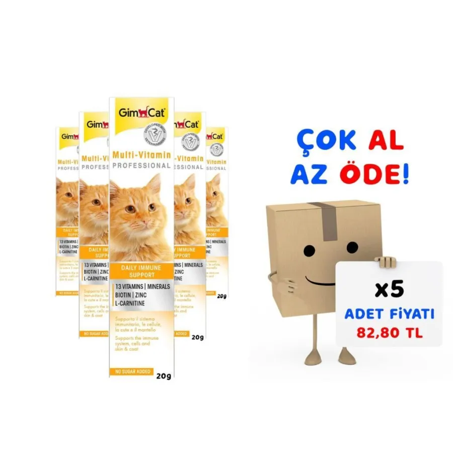 GimCat Multi-Vitamin 20 Gr 5'li Paket