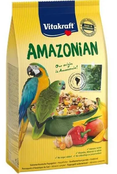 Vitakraft Amazon Afrika ve Gri Papağan Yemi 750 Gr