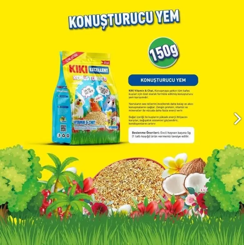 Kiki Excellent Kuş Konuşturucu 150 gr