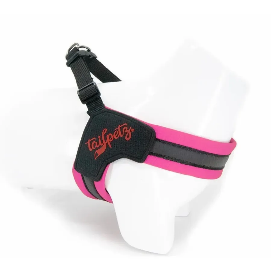 Tailpetz V-Tipi Köpek Göğüs Tasması Neon Pembe L