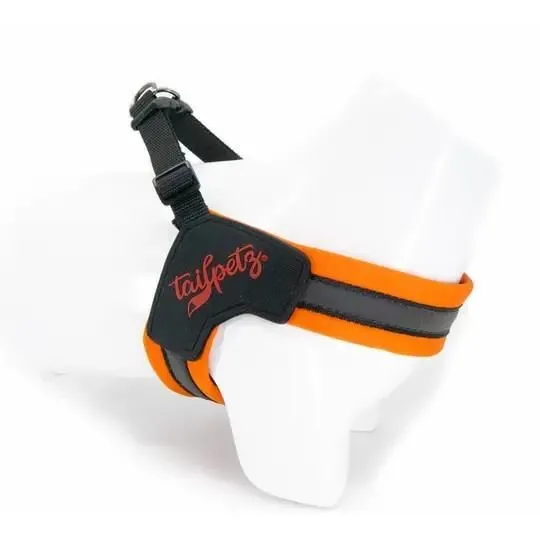 Tailpetz V-Tipi Köpek Göğüs Tasması (Neon Turuncu) [S]