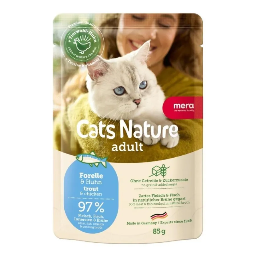 Mera Cats Nature Alabalıklı Yetişkin Kedi Yaş Maması 85 Gr