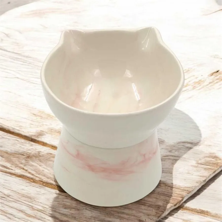 Ayaklı Kedi Figür Su Kabı Pembe Desen