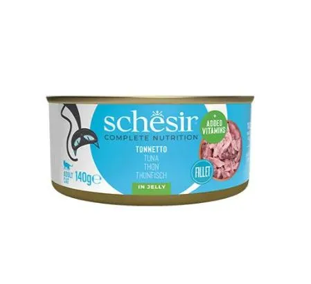 Schesir Tam ve Dengeli Ton Balıklı Jöle İçinde Kedi Konservesi 140g