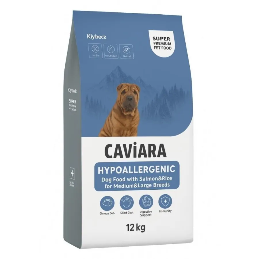 Caviara Hipoalerjenic Somonlu Ve Pirinçli Büyük Irk Köpek Maması 12 Kg