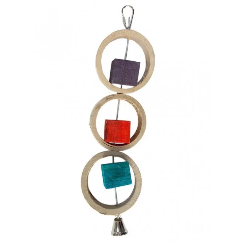Eastland Ahşap Halkalı Kuş Oyuncağı 32x16 Cm