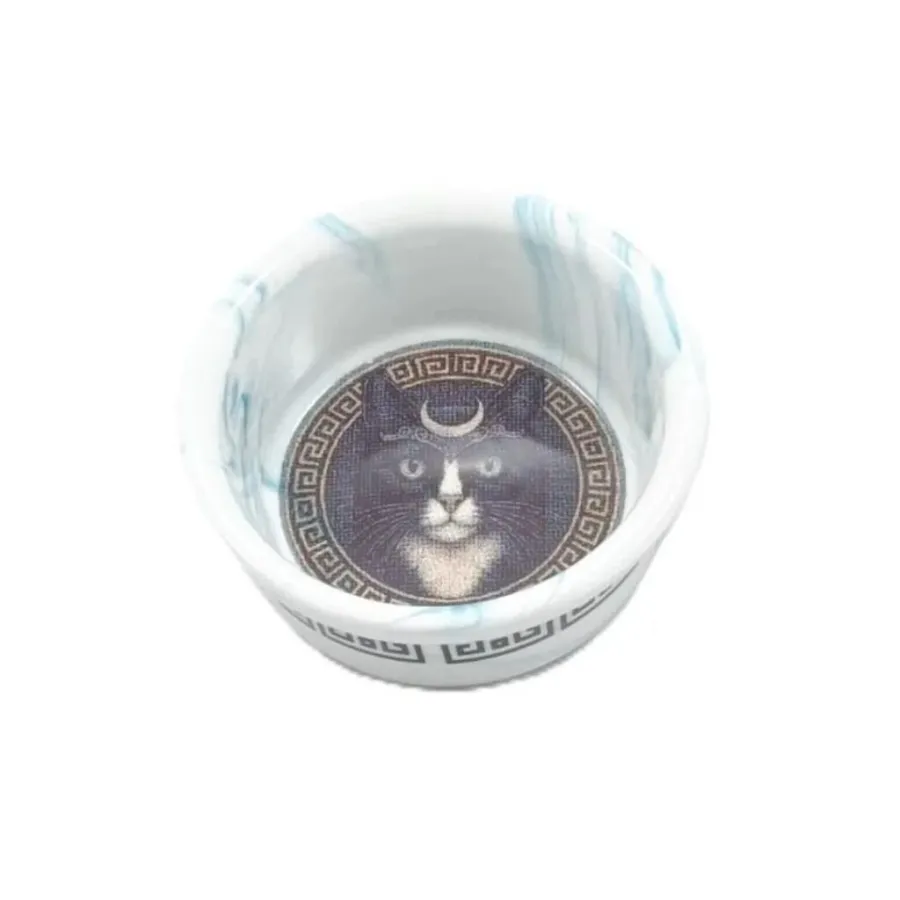 Raccoon Olimpos Serisi Artemis Kedi Seramik Mama ve Su Kabı 300 Ml
