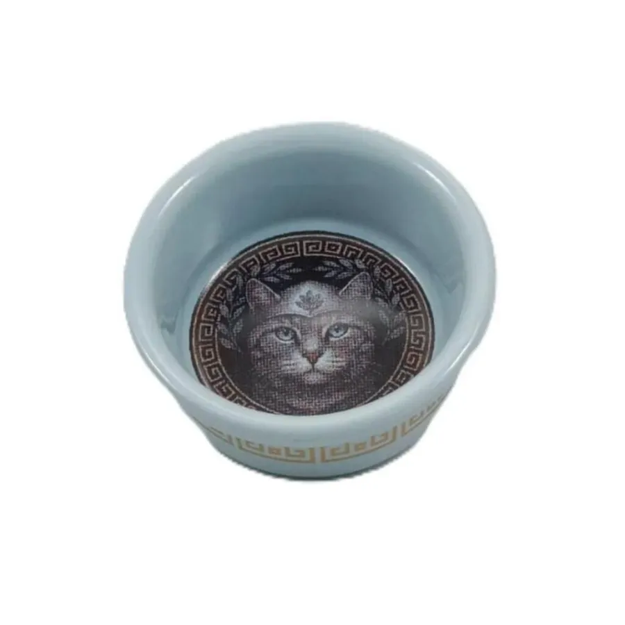 Raccoon Olimpos Serisi Athena Kedi Seramik Mama ve Su Kabı 300 Ml