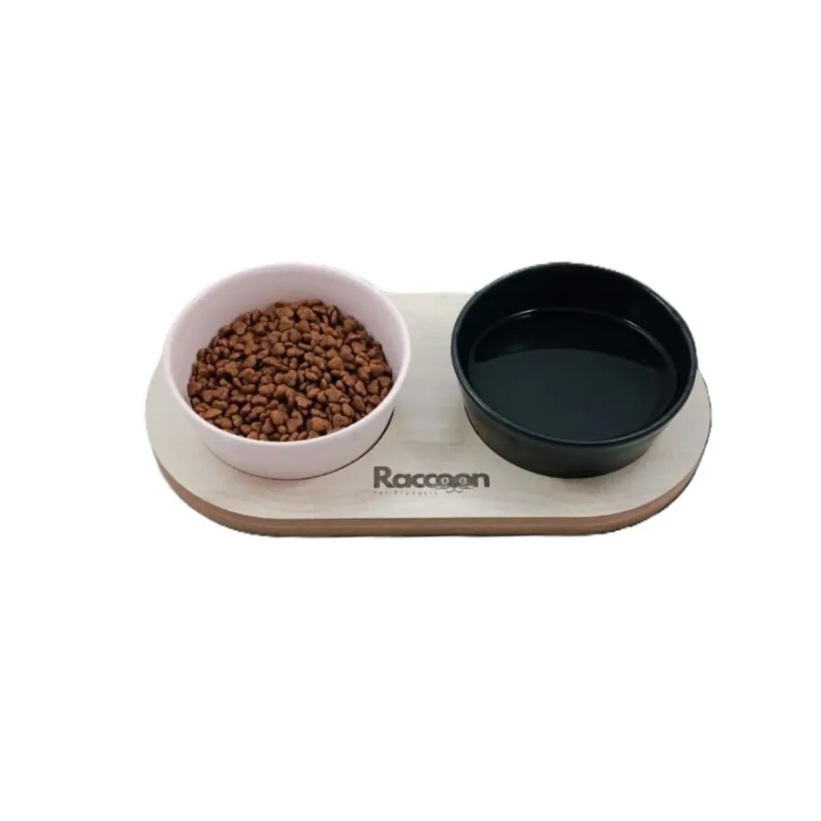 Raccoon Zeus Çift Tablalı Pembe-Siyah 16 Cm