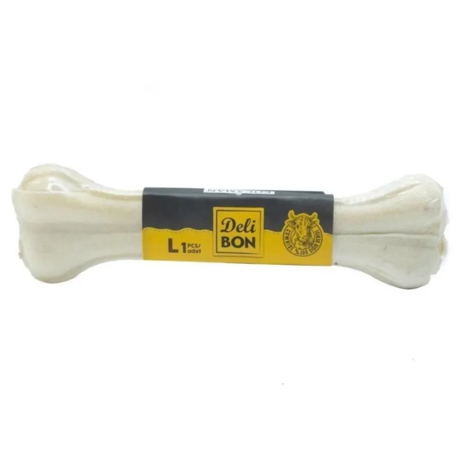 Delibon Beyaz Press Kemik Köpek Ödülü 22 Cm