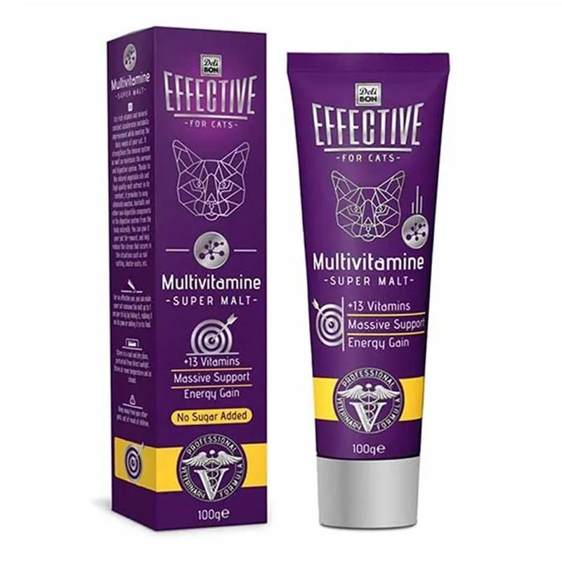 Delibon Effective Multivitamin Katkılı Kedi Malt Macunu 100 gr