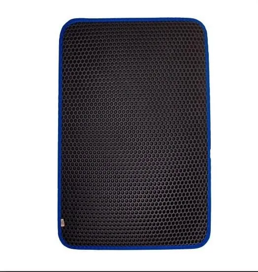 Cattie Altıgen Model Kum Toplayıcı Fonksiyonel Kedi Paspası Mavi 37X50Cm