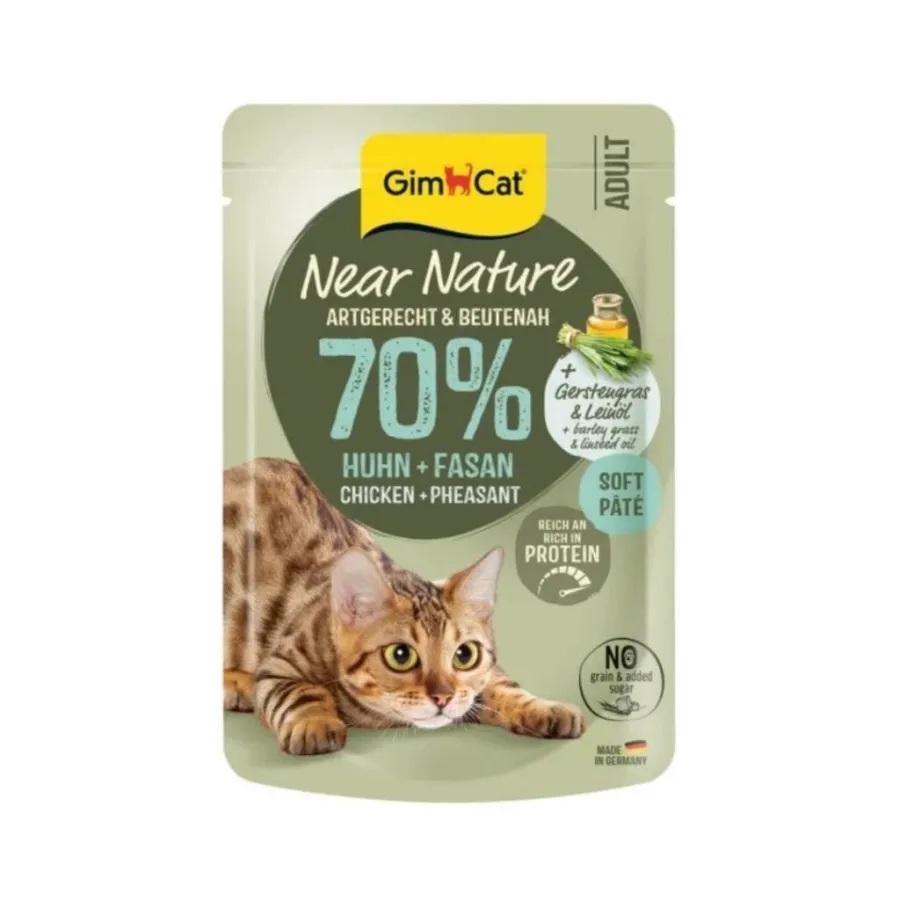 Gimcat Near Nature Tavuklu Sülün Etli Kedi Yaş Maması 85 Gr