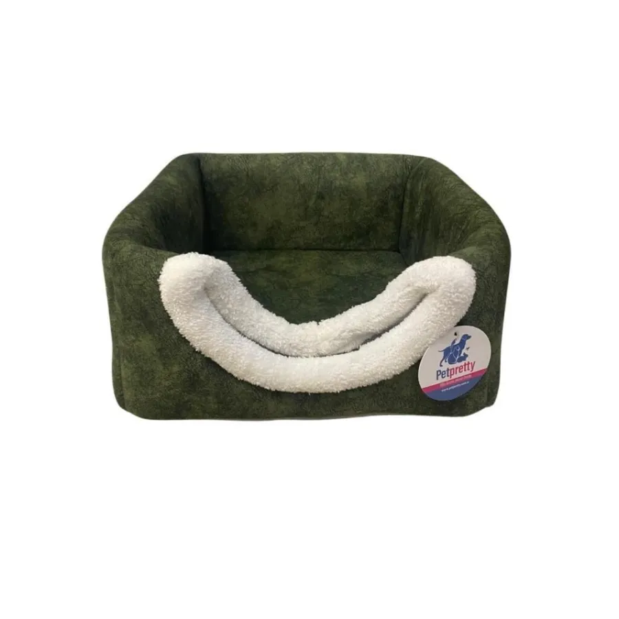 Petpretty Comfort Üç Fonksiyonlu Kedi Yatağı Haki 42x42x23cm
