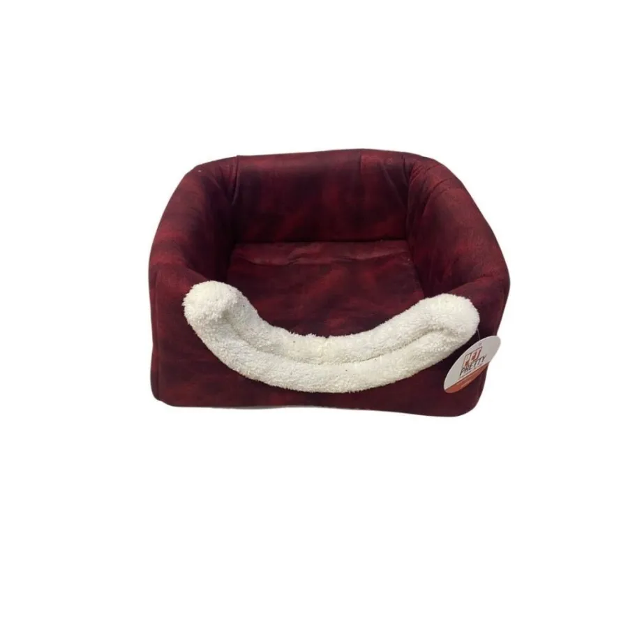 Petpretty Comfort Üç Fonksiyonlu Kedi Yatağı Kırmızı 42x42x23cm