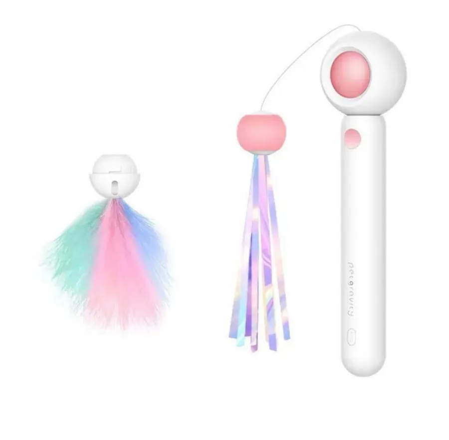 Retractable Cat Wand Uzatmalı Lazerli Kedi Oltası