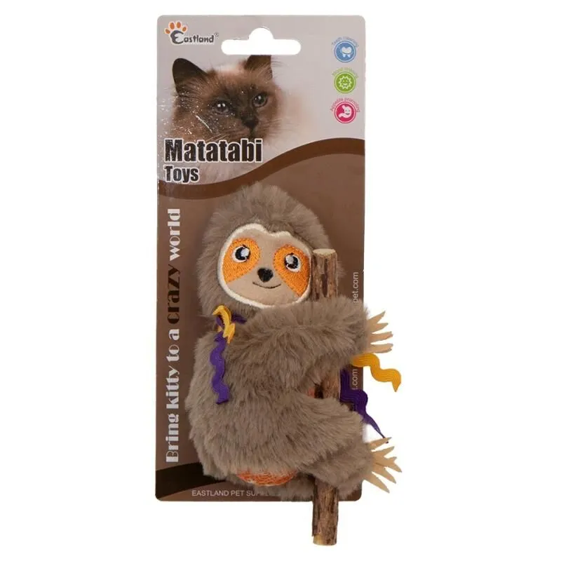 Eastland Catnipli Peluş Tembel Hayvan Kedi Oyuncağı  8,5cm