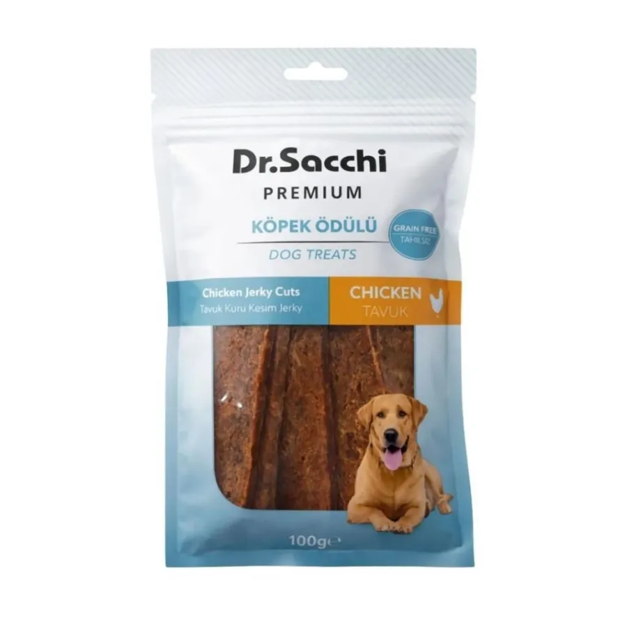 Dr. Sacchi Tavuk Kuru Kesim Jerky Köpek Ödülü 100 Gr