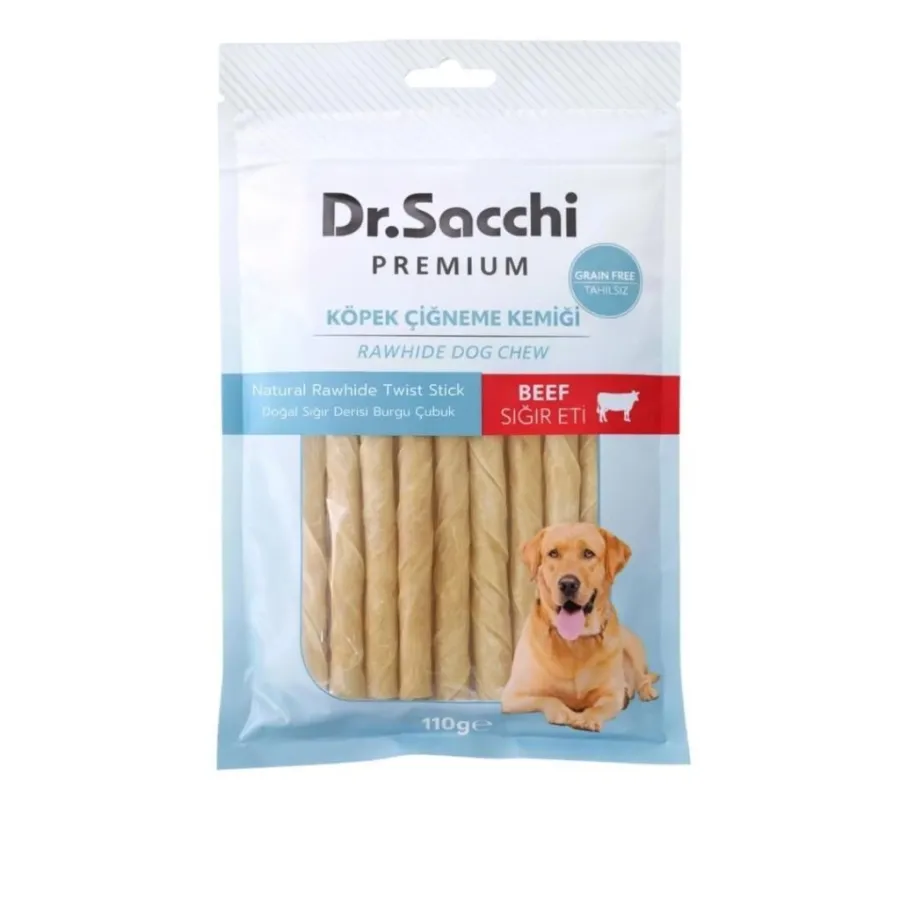 Dr.Sacchi Sığır Derisi Burgu Köpek Ödülü 15'li 110 Gr