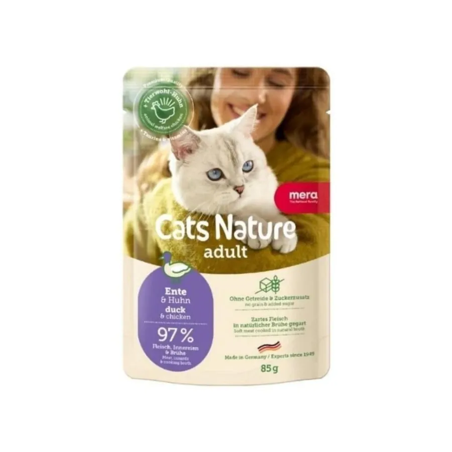Mera Cats Nature Ördekli Yetişkin Kedi Yaş Maması 85 Gr