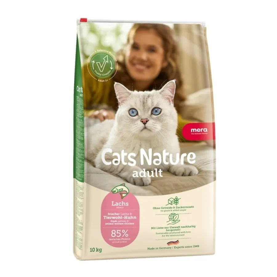 Mera Cats Nature Somonlu Yetişkin  Kedi Maması 10 Kg