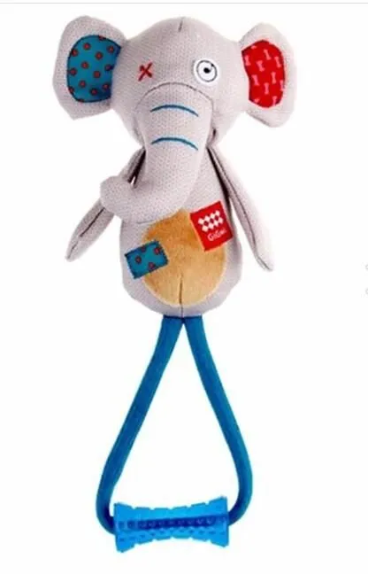 Gigwi Plush Friendz Öten Fil Diş Kaşıyıcılı Köpek Oyuncağı