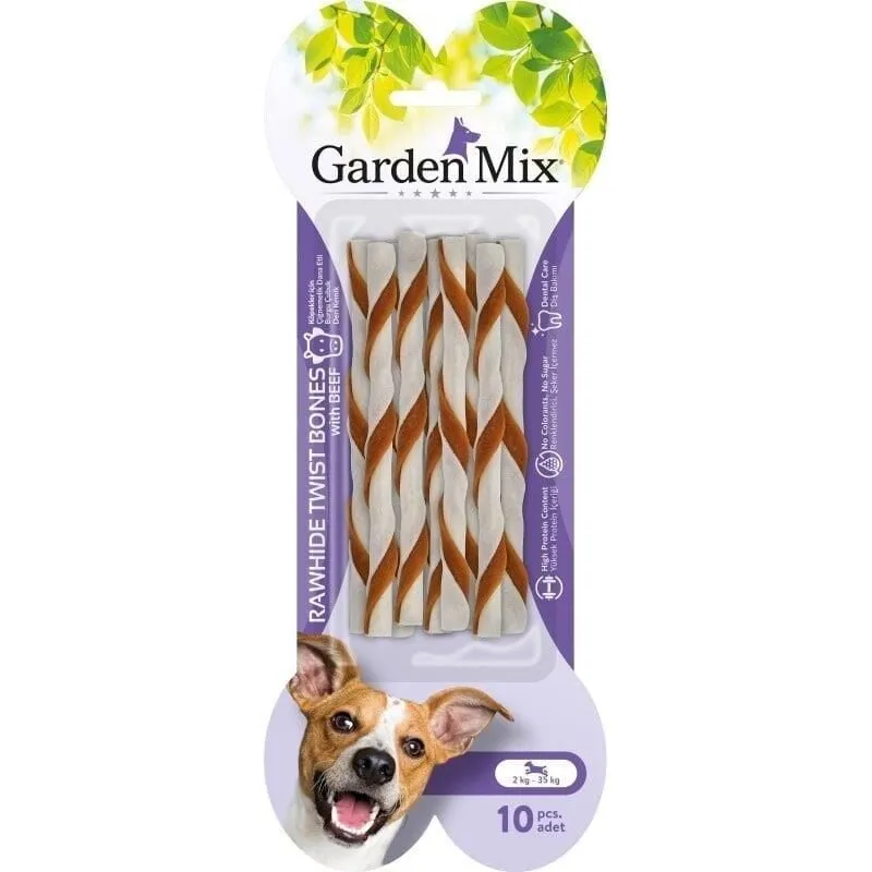 Garden Mix Dana Etli Burgu Çubuk Kemik 10'lu