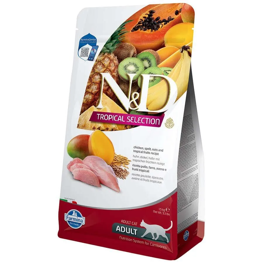 ND Tropical Selection Tavuklu Yetişkin Kedi Maması 1,5Kg