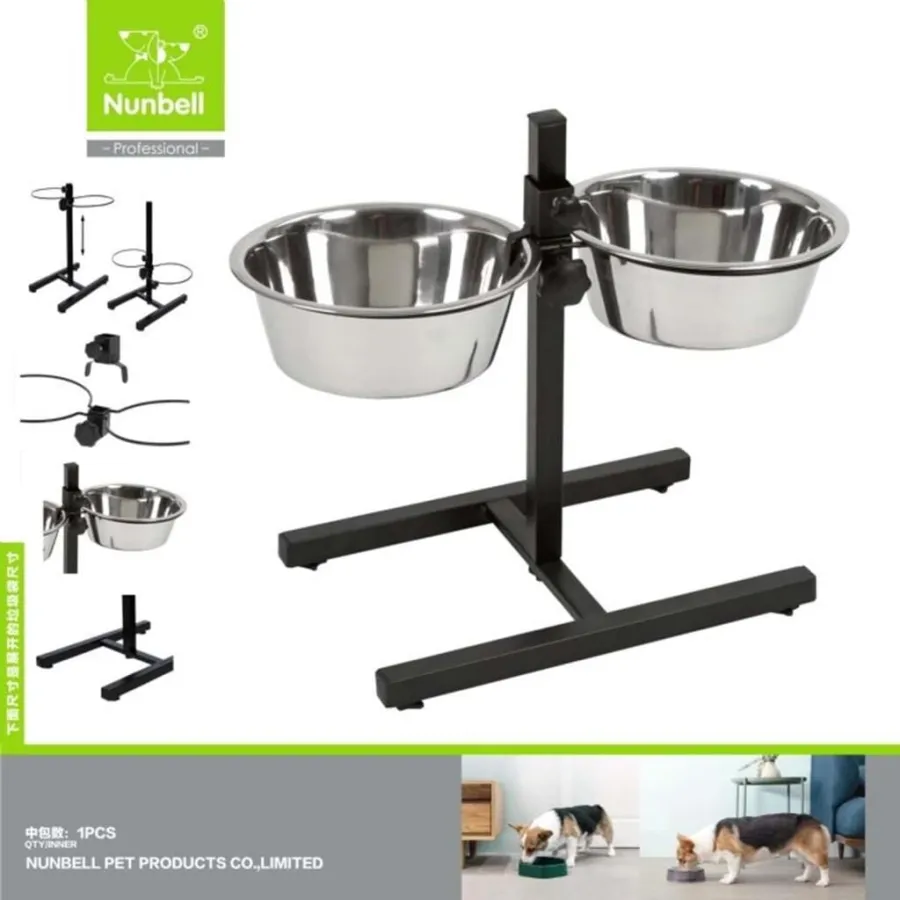 Nunbell İkili Çelik Mama Kabı 22 cm