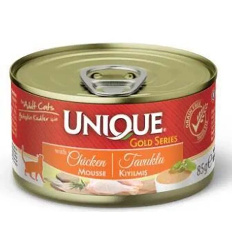 Unique Gold Series Tavuklu Konserve Yaş Kedi Maması 85 Gr
