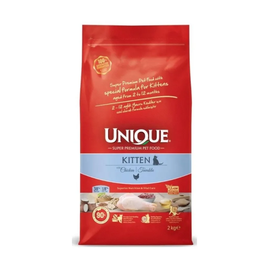 Unique Tavuklu Düşük Tahıllı Yavru Kedi Maması 2 Kg