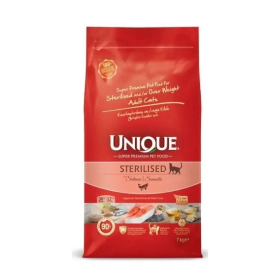 Unique Somonlu Sterilised Yetişkin Kedi Maması 7 kg