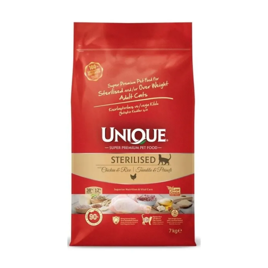 Unique Tavuklu Sterilised Yetişkin Kedi Maması 7 kg