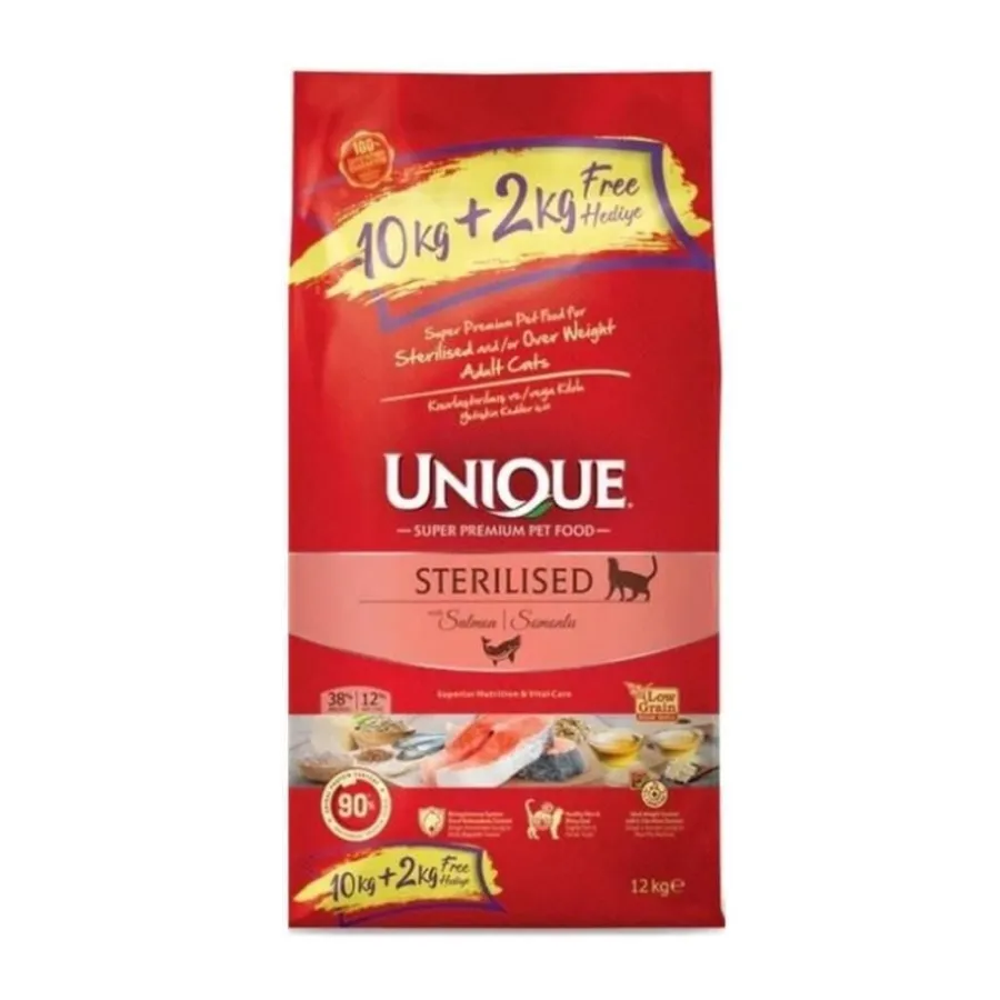 Unique Somonlu Sterilised Yetişkin Kedi Maması 10+2 kg