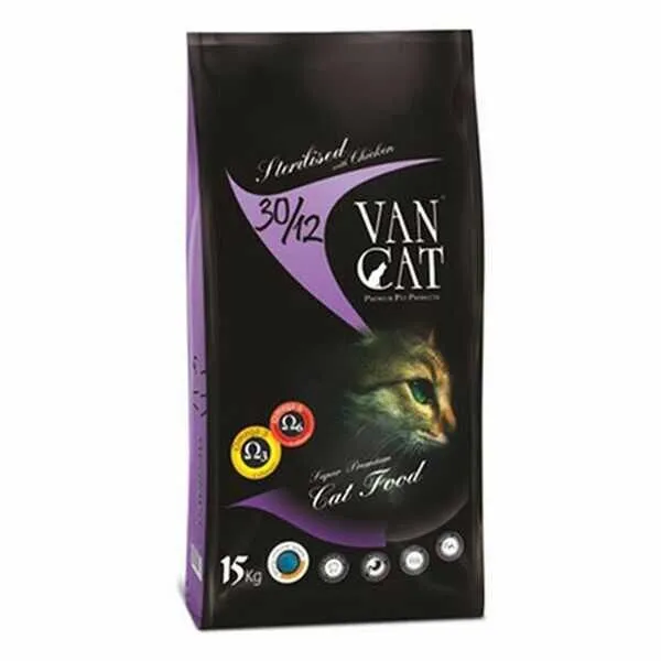 VanCat Sterilised Tavuklu Kısırlaştırılmış Kedi Maması 15 Kg