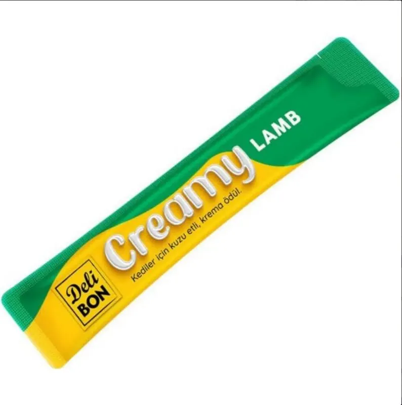 Delibon Creamy Kuzulu Sıvı Kedi Ödül Maması 15gr