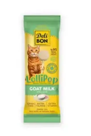 Delibon Keçi Sütlü Lolipop Kedi Ödül Maması 1,4 Gr