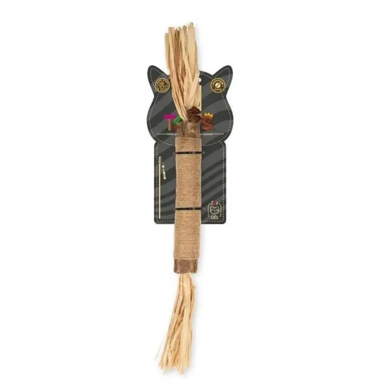 Cattie Matatabi İçerikli Püsküllü Tırmalama Kedi Oyuncağı 35 Cm