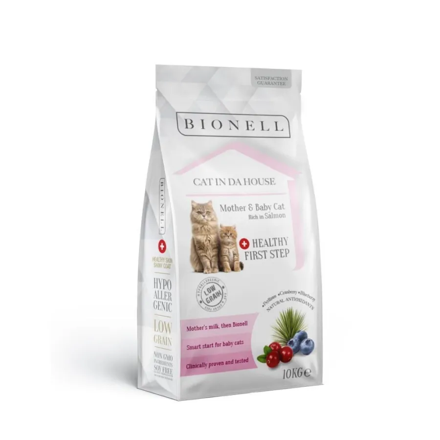 Bionell Mother And Babycat Somonlu Anne ve Yavru Kedi Maması 10 kg